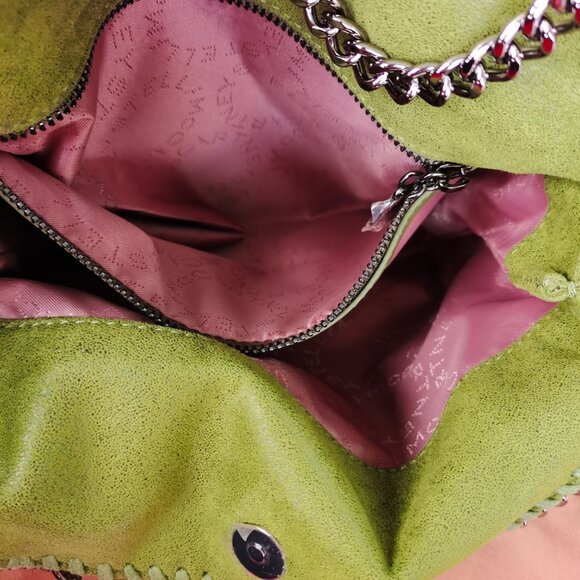 STELLA MCCARTNEY Falabella Tote Bag Teal Kiwi Green - Picture 10 of 10
